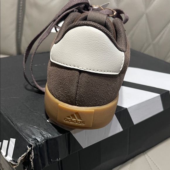 adidas VL Court 3.0 Men's Sneakers in Brown and White - Picture 8 of 12